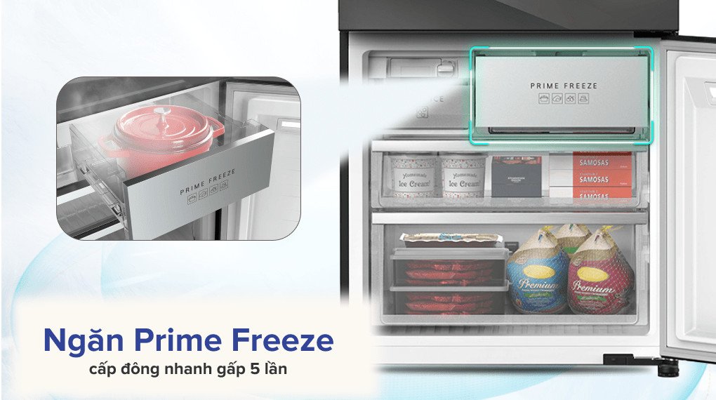 Ngăn cấp đông nhanh Prime Freeze của tủ lạnh Panasonic 540 lít