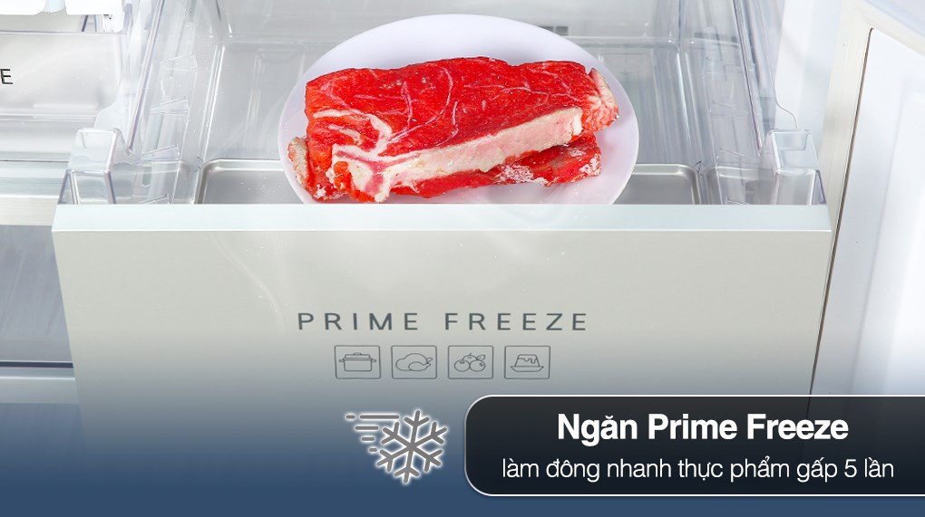 Ngăn cấp đông siêu tốc Prime Freeze của tủ lạnh Panasonic NR-CW530XMMV