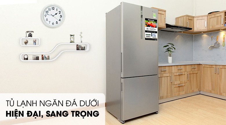 Ngăn đá dưới của tủ lạnh Panasonic NR-BX468XSVN với thiết kế tiện lợi