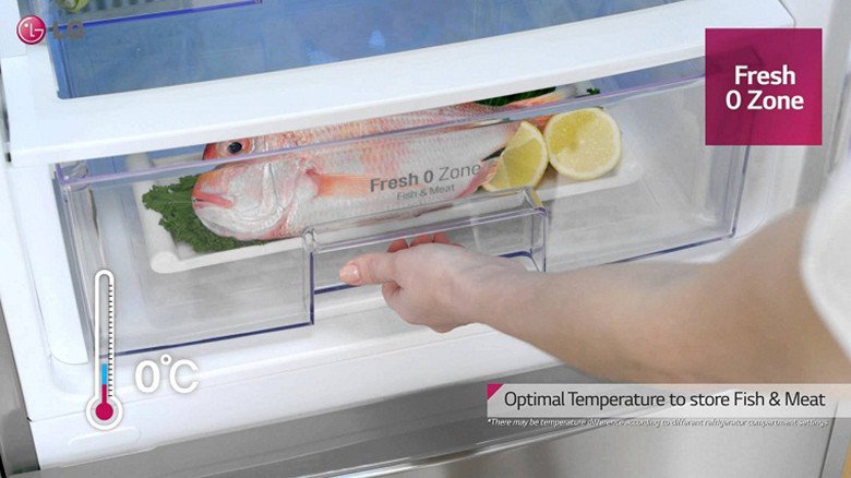 Ngăn Fresh O Zone bảo quản thực phẩm tươi sống