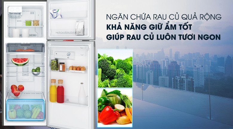 Ngăn TasteLockAuto giữ rau củ tươi lâu trong tủ lạnh Electrolux ETB3740K-A