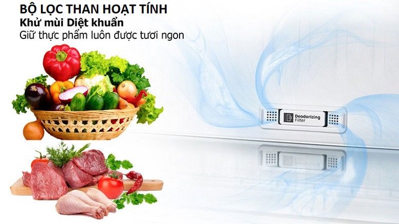 nội thất rộng rãi của tủ lạnh Samsung RS62R5001M9/SV