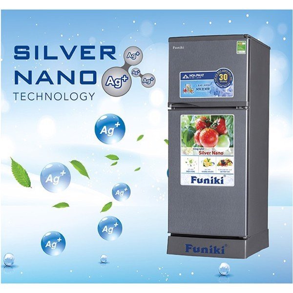 Sơ đồ công nghệ kháng khuẩn Nano Bạc trên tủ lạnh Funiki
