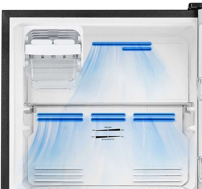 Sơ đồ mô tả luồng khí lạnh đa chiều bên trong tủ lạnh Toshiba Inverter 253 lít GR-RT329WE-PMV(52)