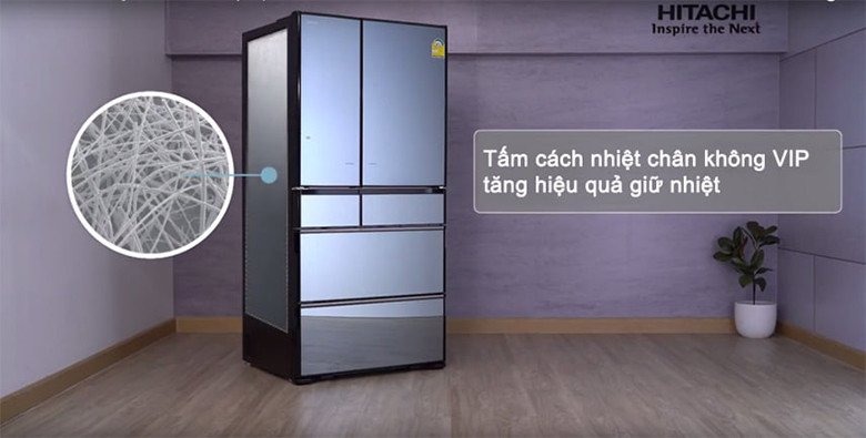 Tấm cách nhiệt chân không VIP tối ưu hiệu suất tủ lạnh Hitachi