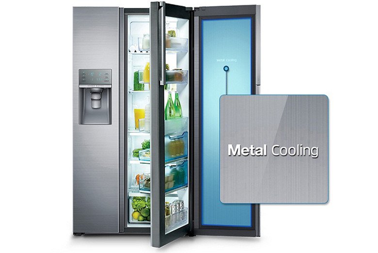 Tấm giữ nhiệt kim loại Metal Cooling tối ưu hiệu quả làm lạnh và tiết kiệm điện cho tủ lạnh Samsung
