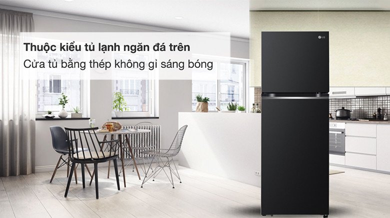 Thiết kế hiện đại của Tủ lạnh LG GV-B212WB Inverter