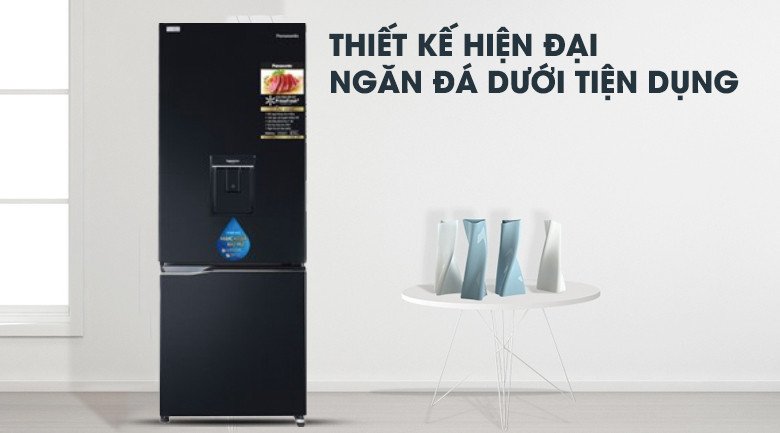 Thiết kế hiện đại tủ lạnh Panasonic NR-BV280WKVN
