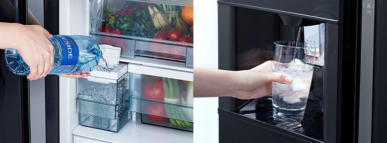 Tính năng làm đá tự động nhanh chóng và tiện lợi trên tủ lạnh Hitachi R-MY800GVGV0(MIR).