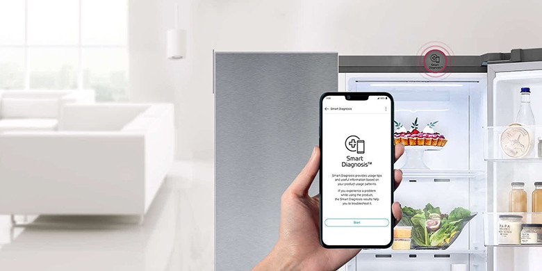 Tính năng Smart Diagnosis trên tủ lạnh LG GR-B257JDS