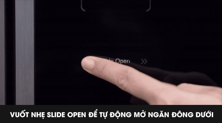 Tính năng tự động mở cửa ngăn đông dưới của tủ lạnh Aqua AQR-IG686AM