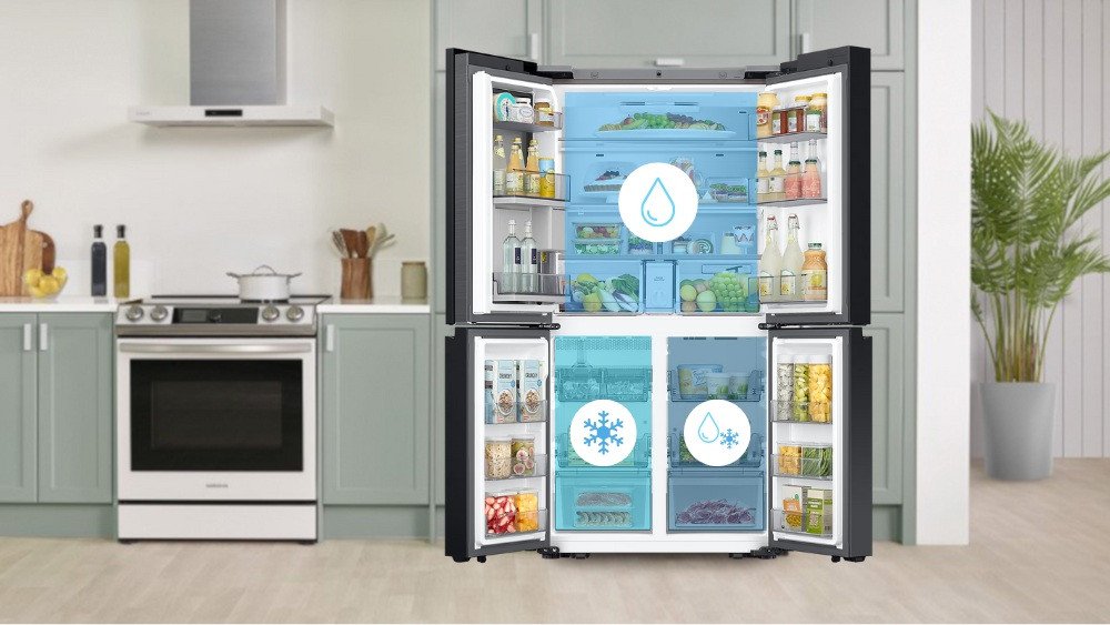Tủ lạnh 3 dàn lạnh độc lập Triple Cooling giữ thực phẩm tươi ngon lâu hơn