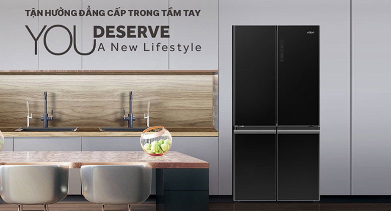 Tủ lạnh 4 cánh Aqua hiện đại