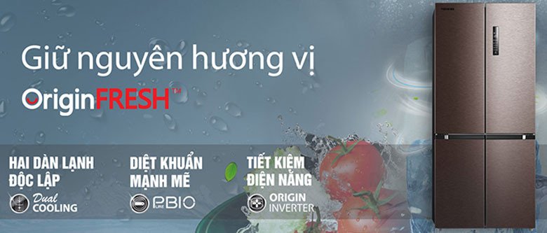 Tủ lạnh 500 lít Toshiba Inverter GR-RF610WE-PMV(37)-SG