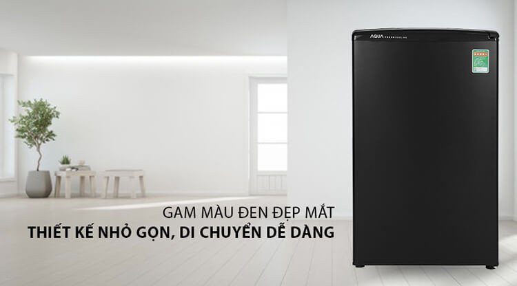 Tủ lạnh Aqua AQR-D99FA BS 90 lít với vỏ thép chắc chắn