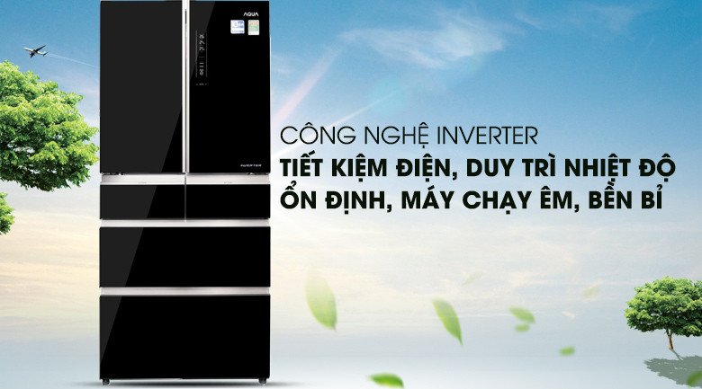 Tủ lạnh Aqua AQR-IG686AM ứng dụng công nghệ Inverter thông minh