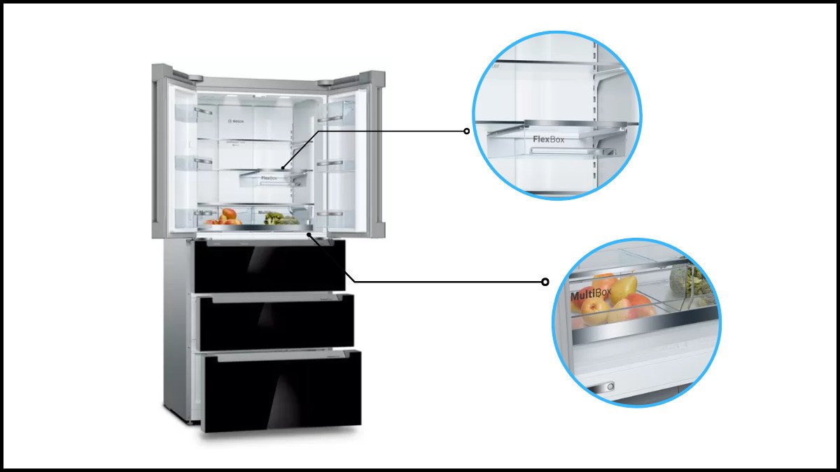 Tủ lạnh Bosch với ngăn FlexBox và MultiBox tăng không gian lưu trữ