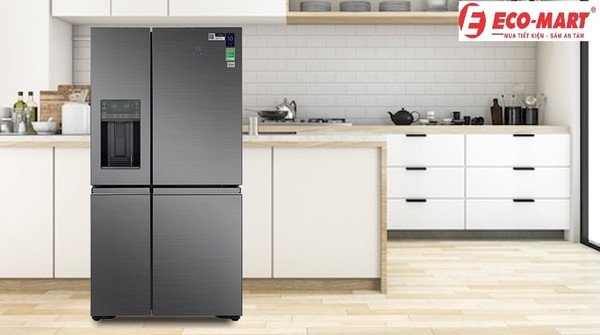 Tủ lạnh Electrolux EQE6879A-B Multi Door 4 cánh màu xám sang trọng