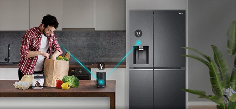 Tủ lạnh LG GR-D257JS tích hợp trợ lý giọng nói AI