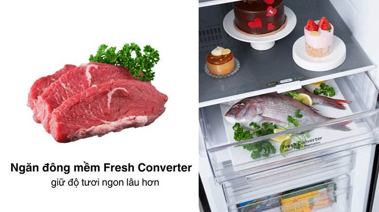 Tủ lạnh LG LBD33BLMA với công nghệ Fresh Converter
