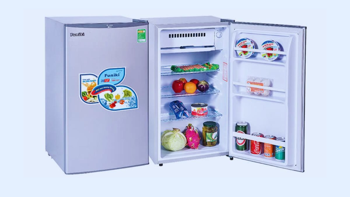 Tủ lạnh mini Funiki FR-91CD 90 lít với hai ngăn riêng biệt