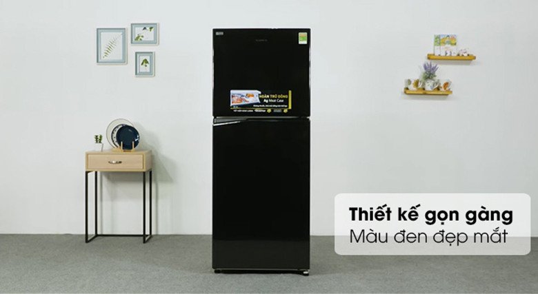tủ lạnh Panasonic 326 lít màu đen huyền bí mặt gương