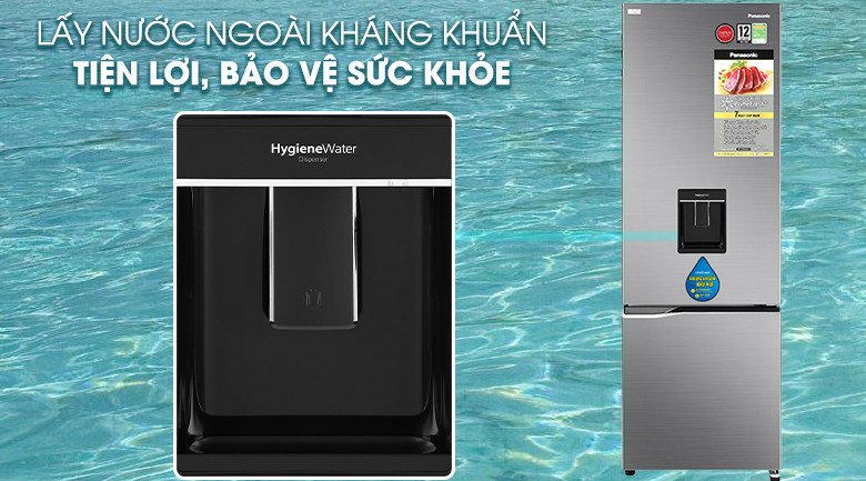 tủ lạnh Panasonic có khay lấy nước ngoài tiện lợi