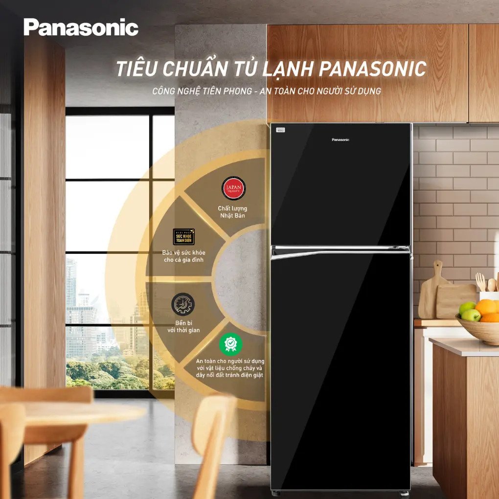 Tủ lạnh Panasonic Inverter 268 Lít NR-TV301BPKV tổng thể
