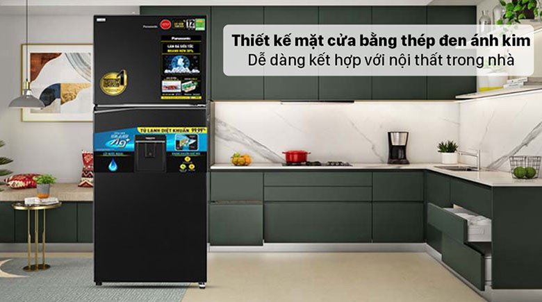 Tủ lạnh Panasonic ngăn đá trên 366 lít tích hợp lấy nước ngoài