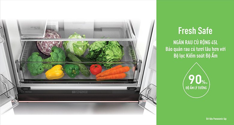 Tủ lạnh Panasonic NR-YW590YMMV với ngăn Fresh Safe