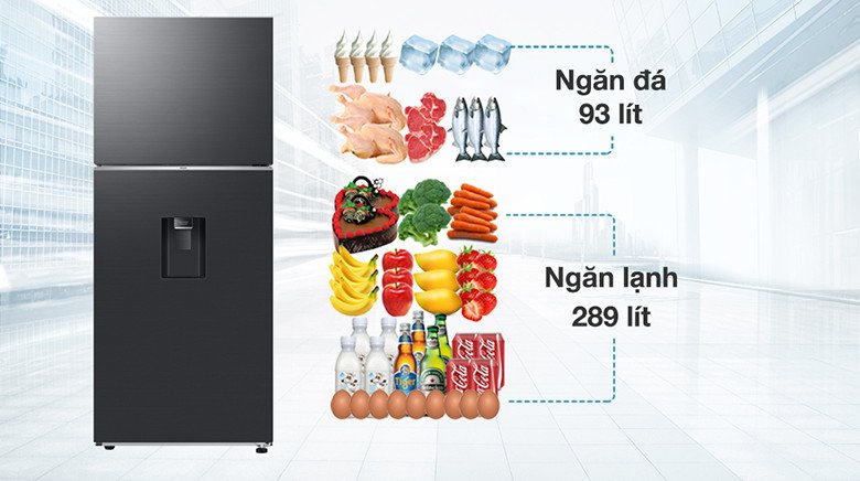 Tủ lạnh Samsung 380 lít Inverter RT38CG6584B1SV với công nghệ Optimal Fresh+