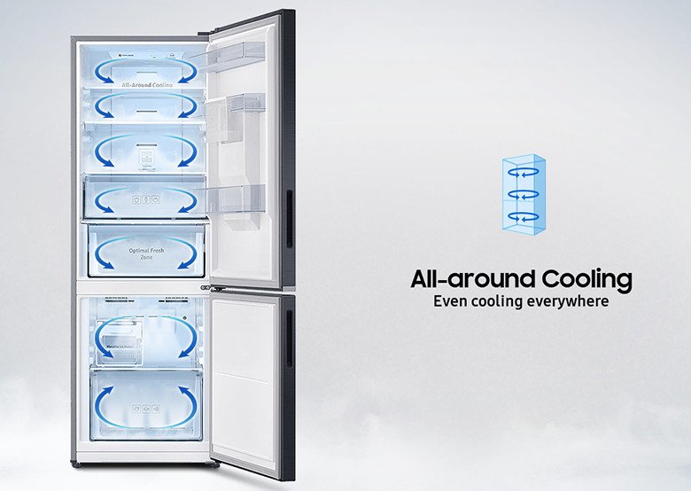 Tủ lạnh Samsung Inverter 276 lít RB27N4170BU/SV công nghệ làm lạnh vòm