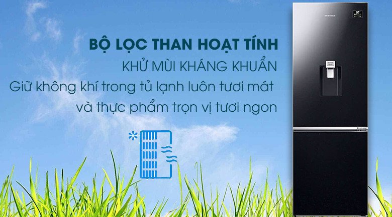 Tủ lạnh Samsung Inverter 307 lít RB30N4190BU/SV khử mùi than hoạt tính