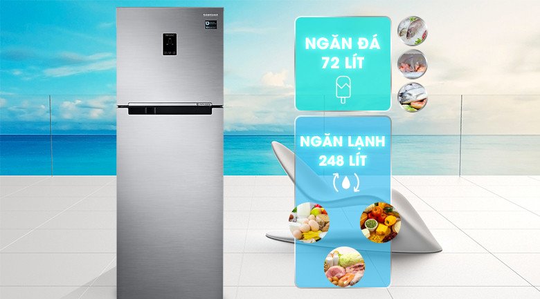 tủ lạnh Samsung RT32K5532S8/SV trong không gian bếp hiện đại