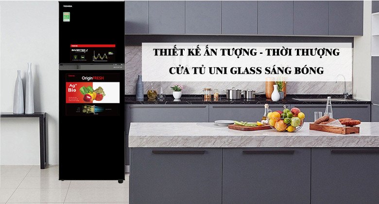 Tủ lạnh Toshiba GR-A28VM(UKG1) với thiết kế hiện đại và sang trọng
