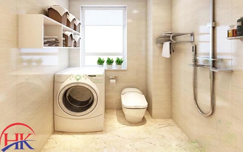 Vị trí lắp đặt máy giặt sai cách