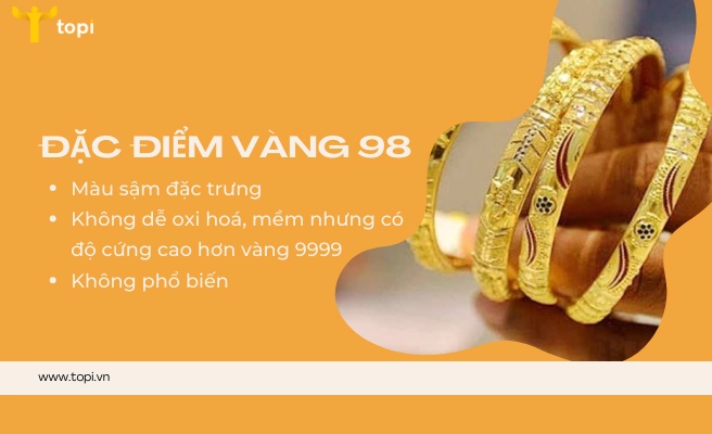 Cập Nhật Giá Vàng 980 Mới Nhất 2026: Phân Tích Chuyên Sâu Đặc điểm của vàng 98%