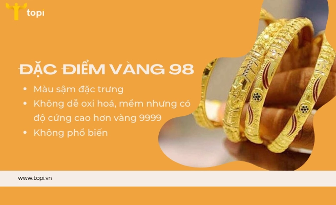 Bảng so sánh hàm lượng vàng và đặc điểm các loại vàng