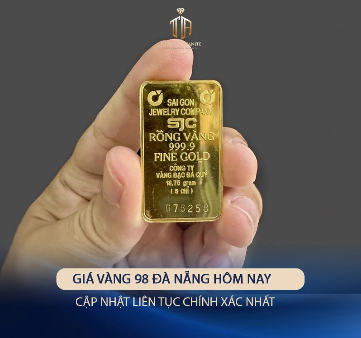 Biểu đồ giá vàng 98 tại Đà Nẵng