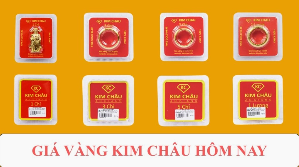 Biểu đồ giá vàng Kim Châu hôm nay
