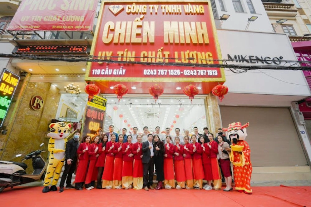 Biểu đồ giá vàng Minh Chiến cập nhật