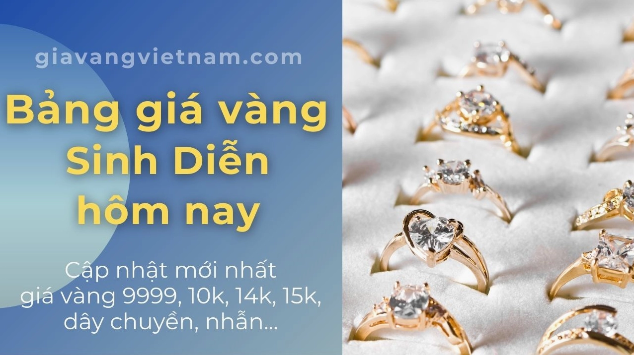 Biểu đồ giá vàng Sông Diễn Bắc Ninh hôm nay