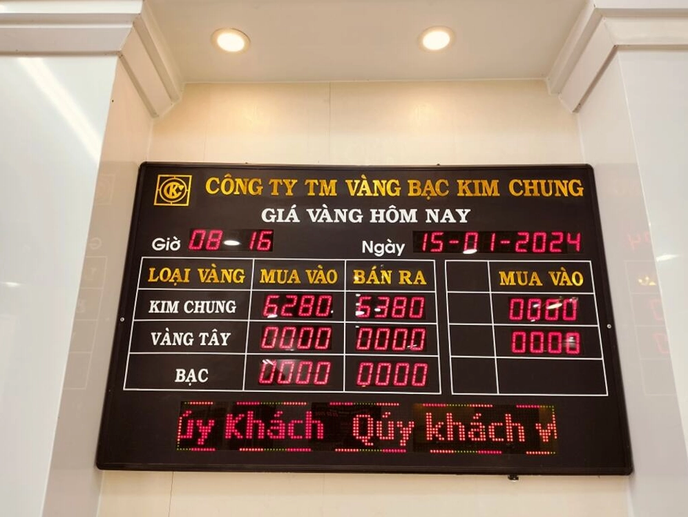 Biểu đồ giá vàng thế giới và trong nước
