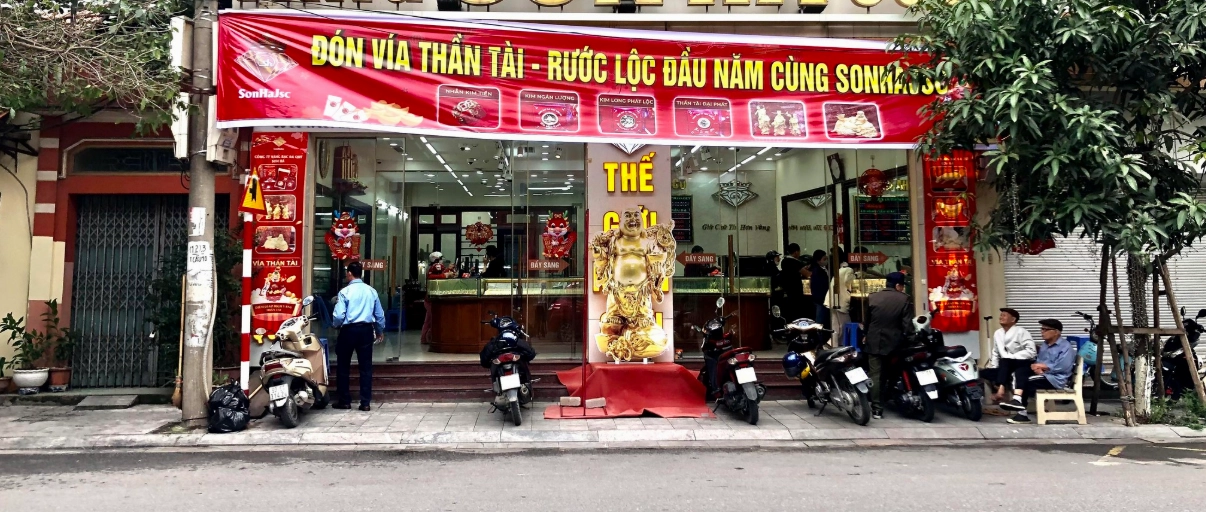 Biểu đồ phân tích giá vàng Sơn Hà
