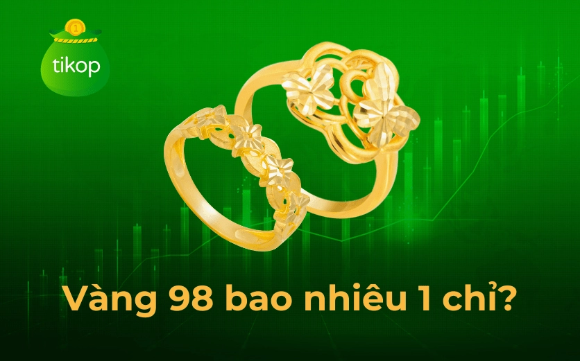 Biểu đồ xu hướng giá vàng 98
