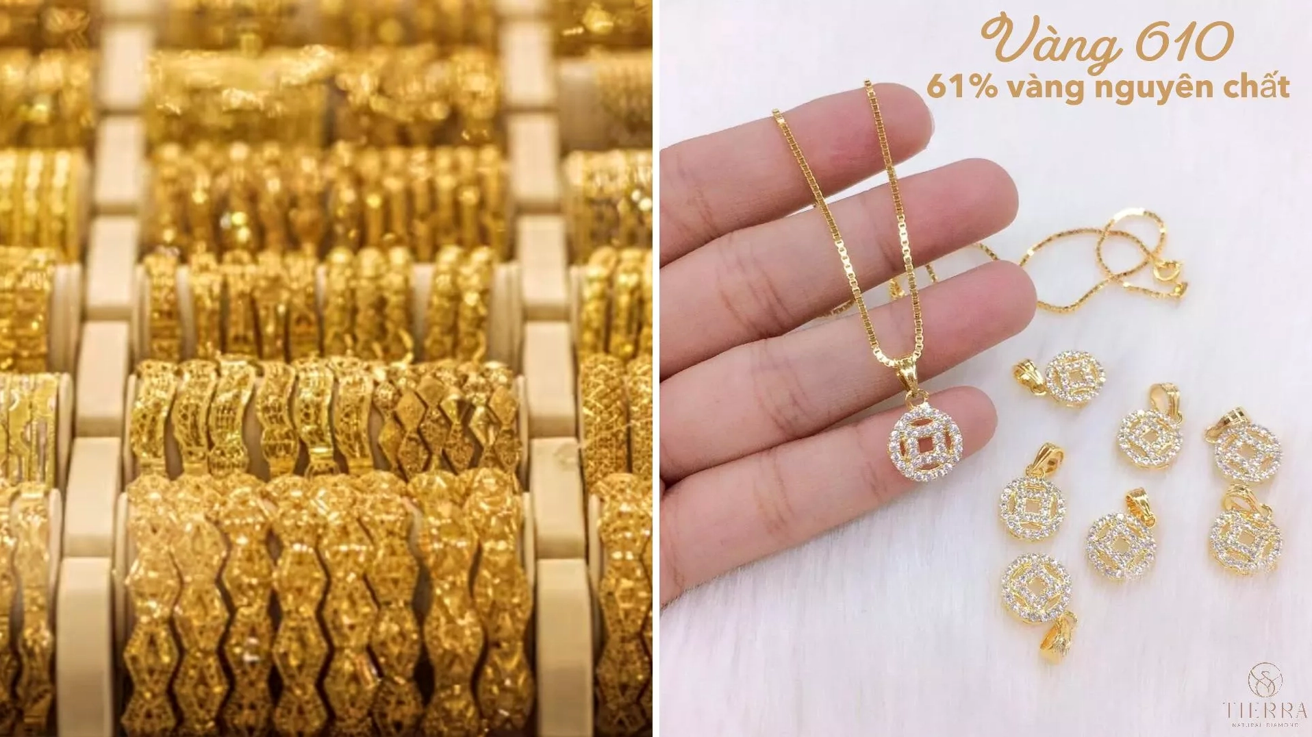 Vàng 610 là gì? Phân biệt với các loại vàng phổ biến Cách nhận biết vàng 610