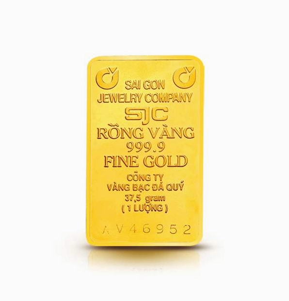 Cận cảnh một cây vàng 24K nguyên chất