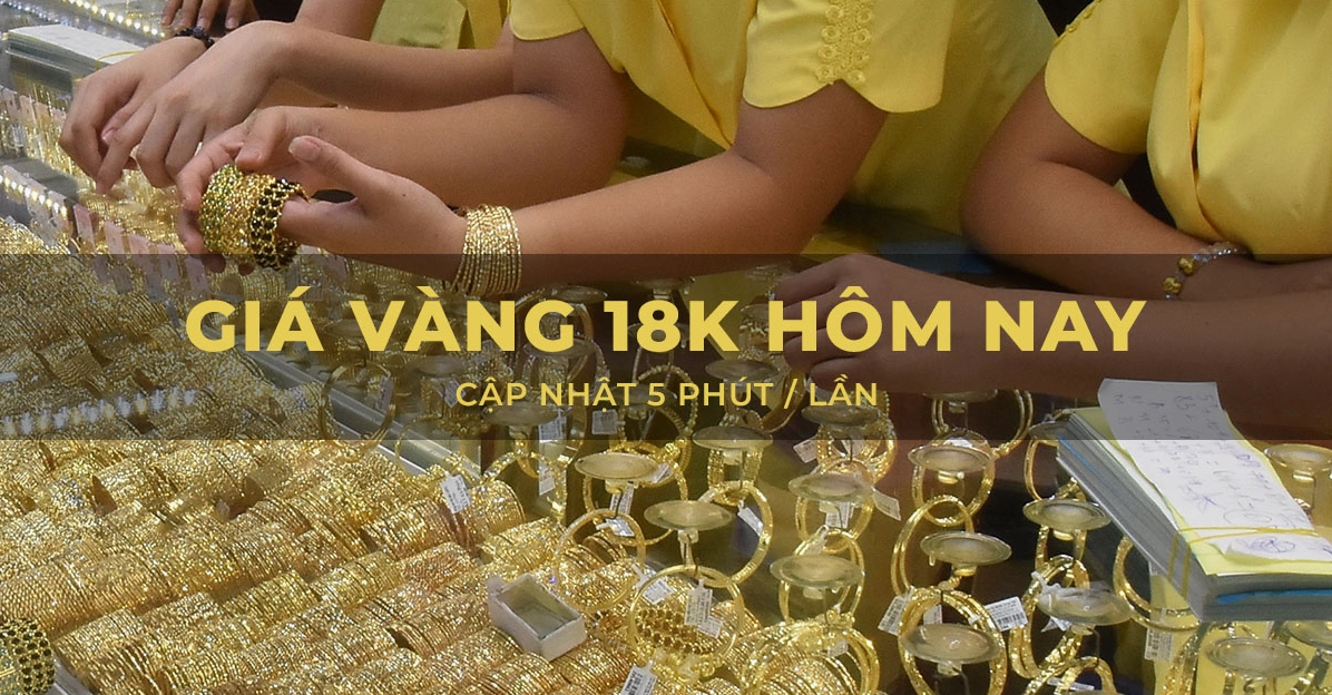 Giá vàng 18k hôm nay
