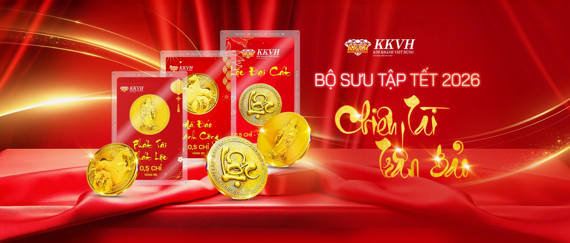 Giao diện website Kim Khánh Việt Hùng cập nhật giá vàng