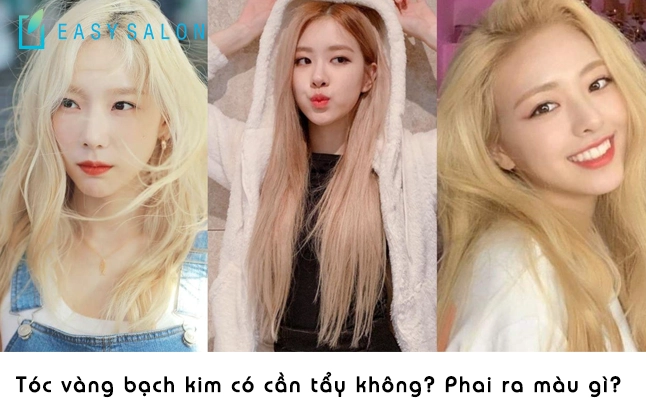 Kiểu tóc màu vàng bạch kim